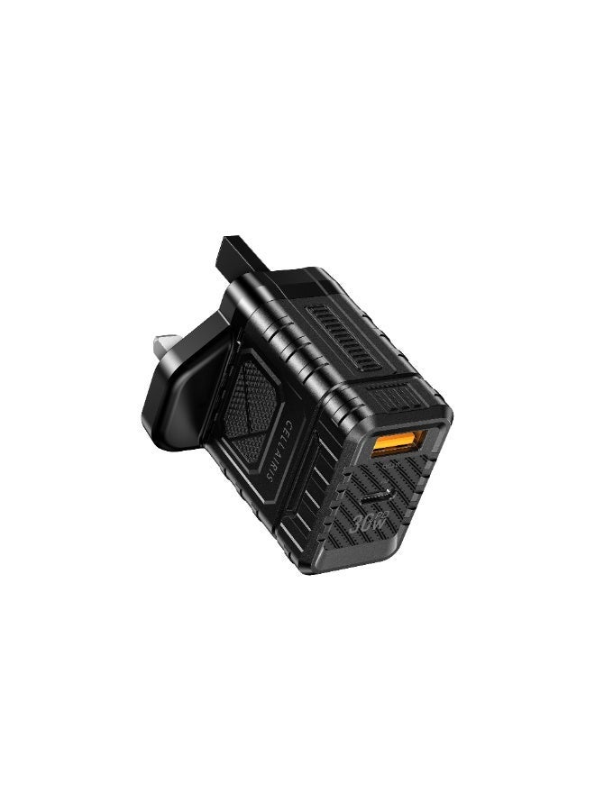 Cellairis 30W GaN Wall Charger with Type-C Cable, Compact Fast Charging with Power Delivery & QC 3.0 - Image 4